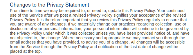 ShareMyLesson Privacy Policy Screenshot